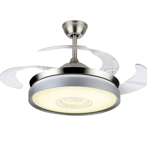 Simple Modern Fan Chandelier Invisible remote control AC220V Ceiling ...