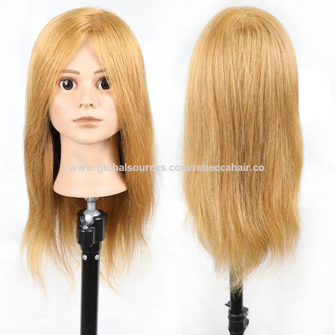 Buy Wholesale China Cosmetology 100% Real Human Hair Salon Practice  Training Head Mannequin Dummy Doll Without Shoulders & Human Hair Salon  Practice Mannequin at USD  | Global Sources