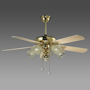 China Ceiling Fan with Light Kit and 52-inch Size, Various Colors and Finish are Available on ...