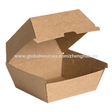 100 Pcs Disposable Fast Food Boxes Kraft Paper Lunch Box with Handle Dogget  Packaging Snack Box Takeout Containers - AliExpress