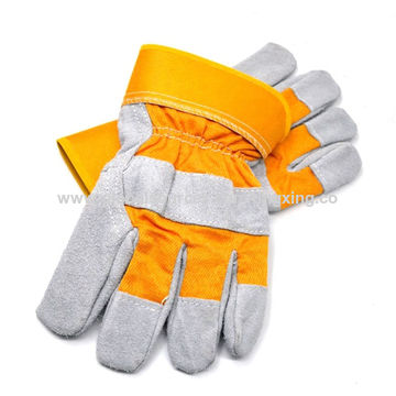13.4''Welding Gloves Gauntlets Welders Glove Cowhide Glove Labor Heat Protection