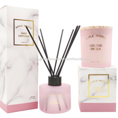 شموع شمع الصويا، طقم موزع الروائح العطرية، شموع معطرة، مجموعة موزع القصب، ديكور منزلي for sale at factory direct price