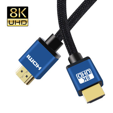 Cable HDMI 2.1 8K Certificado, Soporta 8K a 60Hz y 4K a 120Hz, Compatible con Todos los Televisores y Xbox Series X
