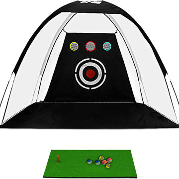 Buy Wholesale China Black Portable Outdoor Golf Practice Net Indoor ...