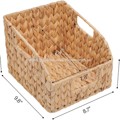 Hyacinth Wicker Handmade Woven Storage, Wicker Storage Boxes Argos