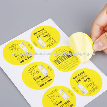 Custom Adhesive Round Double Layer Stickers Multi-layer Sticky Labels ...
