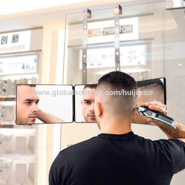 Self Cutting Fortable 3 Way Mirror, 3 Way Mirror Haircut