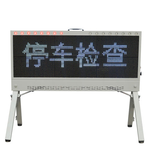 Portable led display warning signs, traffic warning signs led display ...
