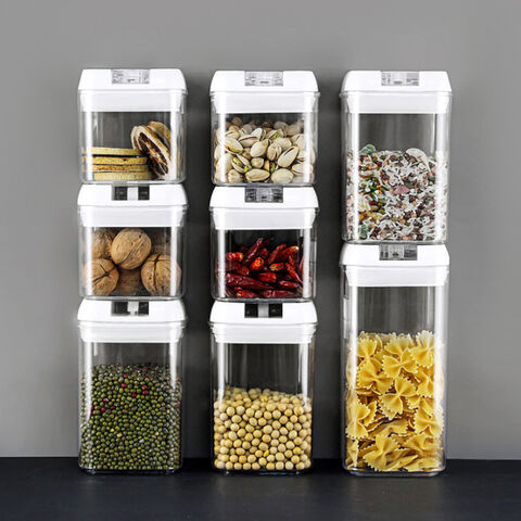 Kitchen Details 0.7 L Plastic Airtight Stackable Food Storage