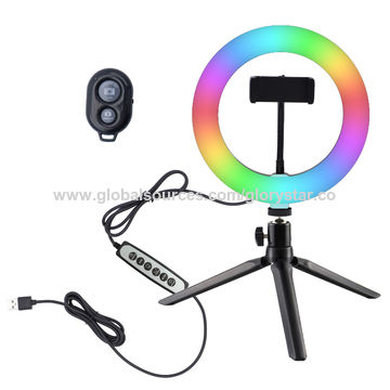 rgb selfie ring light action
