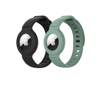 Pour Apple Airtags Enfants Bracelets Silicone Case Air Tag Accessoires  Protecteur Housse de protection Pour Airtag Watchband