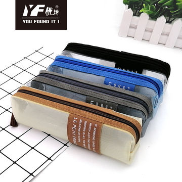 Buy Wholesale China Custom Letter Simple Unisex Transparent Mesh Zipper  Square Pencil Case & Mesh Pencil Case For School at USD 1.15