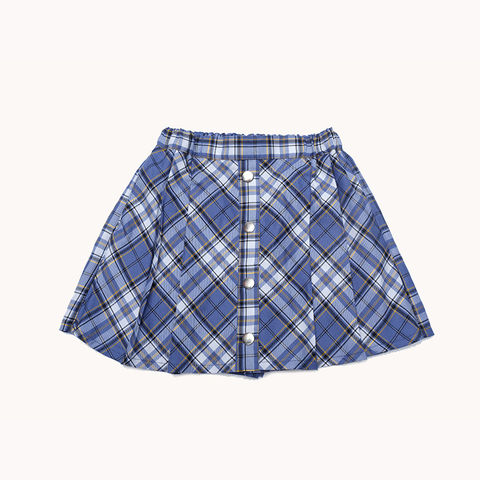 Moda twd plaid culotte plisado nuevo pantalón culotte ropa para niños medio culotte