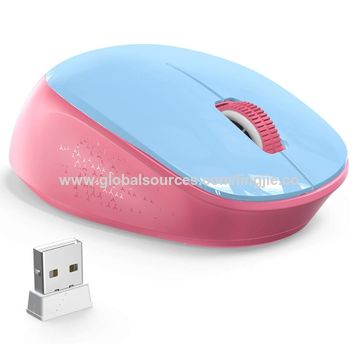 for Computer/Laptop/Tablet/Gaming/Office 2.4G Ergonomic Wireless Optical Mouse Household USB Mouse Wireless Blue Wireless Mouse with USB Receiver 