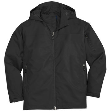 plain black waterproof jacket
