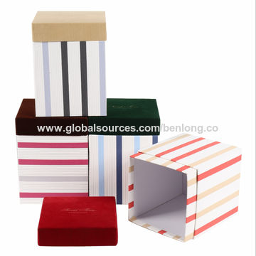 New Design Printing Paper Cardboard Square Flowers Premium Gift Box with  PVC and Ribbon - China Gift Box and Paper Box price