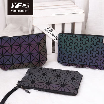 Wallet Ladies Luminous, Geometric Wallet, Phone Cards Bag, Bao Bao Wallet