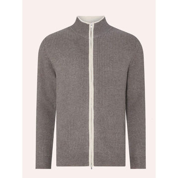 men's cashmere zip cardigan