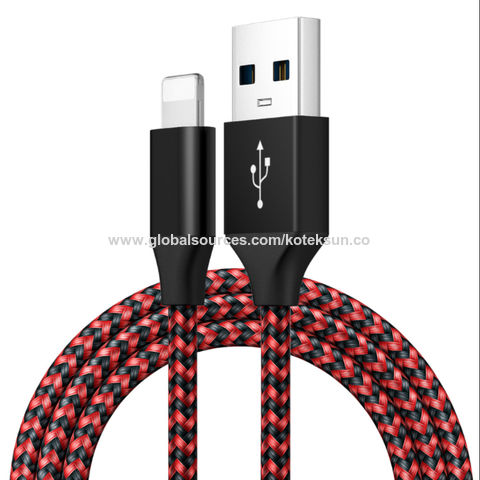 Lightning Cable, Iphone Charger Cable , Nylon Braided Usb Fast Charging Cord  Compatible With Iphone X/xs Max/xr / 8/8 Plus / 7/7 Plus Ipad, Ipod