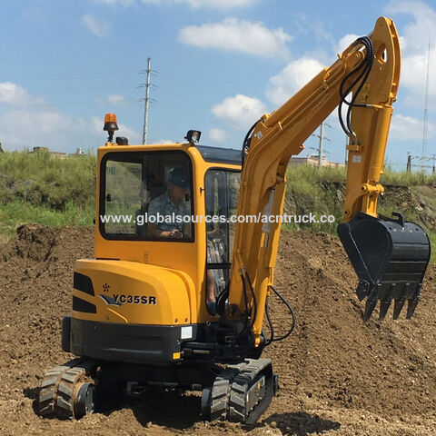 China Hydraulic Euro V stage excavator mini diggers machinery YC35SR on ...