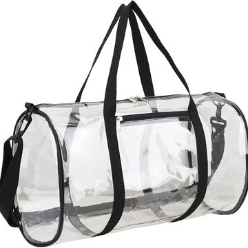 Buy Standard Quality China Wholesale Custom Transparent Duffle Bag