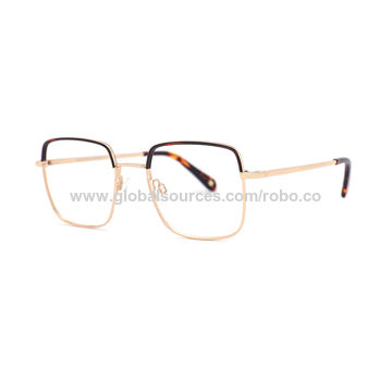 Kacamata klasik pria kombinasi asetat dan logam for sale at factory direct price