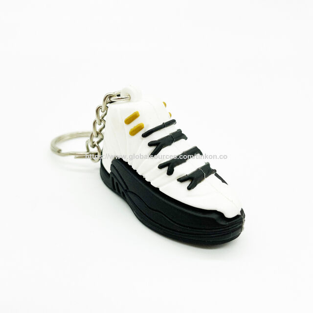 Llaveros al por mayor 2D 3D de goma PVC Mini Air Max Jordan, zapatillas de baloncesto