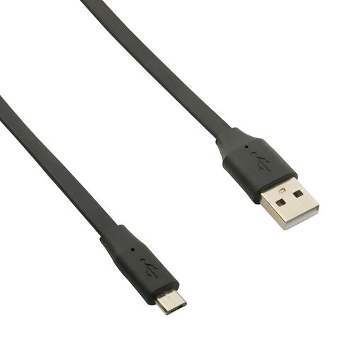 Cable USB 2.0 JXD-US1046-2, Cable USB a Micro USB Plano, Cable Micro Plano