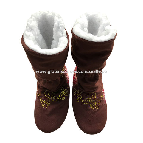 Botas de Invierno para Dormitorio de Felpa Polar para Mujer for sale at factory direct price