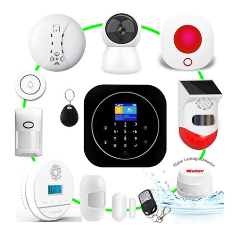 2019 Tuya Home Security WIFI+GSM Alarm System Smart Life Control Burglar Alarm 
