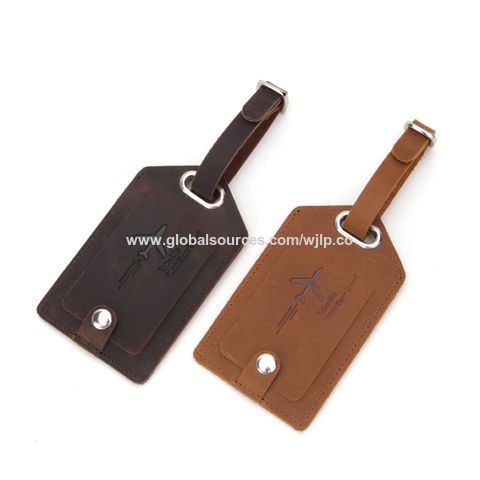 leather id tag