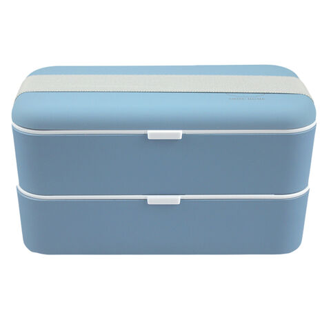 China Customizable Patent Lunch Box Double Layers Food Grade Pp Bento Box Fda Bsci Lfgb Food