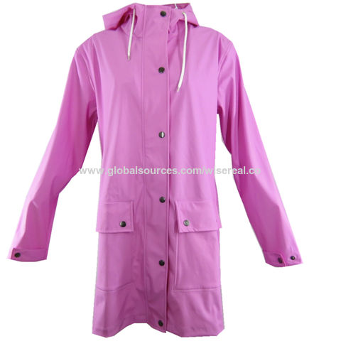 ladies pu raincoats