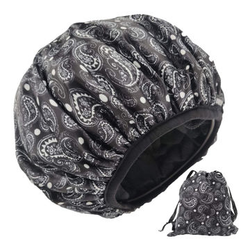 Shower Cap,Waterproof Terry Lined 