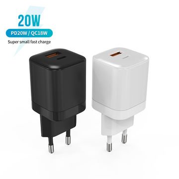 tipo adaptador de carga rápido del puerto dual 20W del cargador del teléfono celular del enchufe BRITÁNICO de la UE de los E.E.U.U. del cargador del teléfono móvil de c
