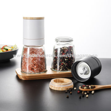 Salt And Pepper Grinder Set - Herb Grinder - Pepper Grinder Mill - Pepper  Mill - Spice Grinder - Salt Grinder - Coffee Bean Grinder - Spice Grinder  Manual (Gold) 