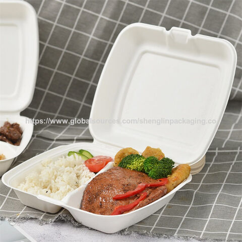 Buy Wholesale China Biodegradable Take Away Bagasse Food Container 9*8 ...