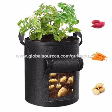 Buy Wholesale China Custom Wholesale  Hot Seller Biodegradable Garden  Potato Flower Plant Felt Grow Bag & Grow Bag at USD 0.5