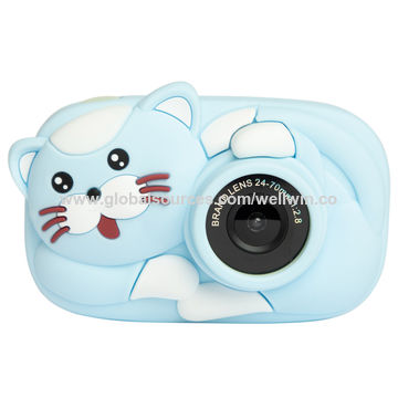 1PC Kids Camera Cartoon Camera Front and Rear Dual Portable Toy Camera for Teens 