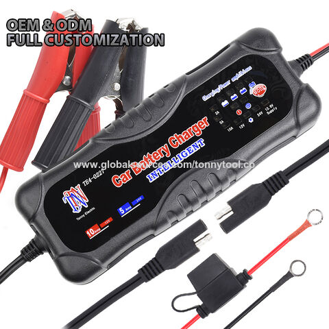 Buy Wholesale China Car Battery Charger 12v/10 24v/5a Automatic Smart Battery  Charger/maintainer For Car,truck,rv,marine & Battery Charger at USD 20