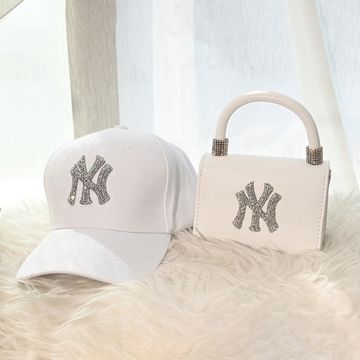 yankee hat and purse