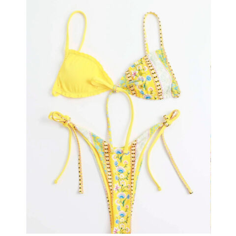 Bikini Mujer Conjunto Malla Tanga Triángulo Dama Moda