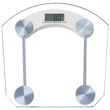 Digital Body Scale LCD Glass Weight Scales Bathroom Gym Electronic 180KG