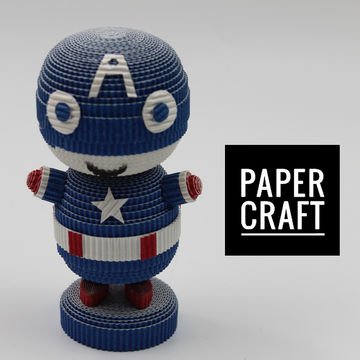 Paper toy best sale captain america