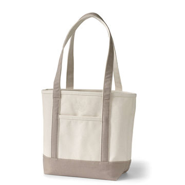 LANDS' END Canvas Tote Bag With Embroidered Name "