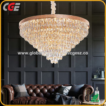 Luxury  K9 Crystal Ceiling Chandelier LED Light Lamp Living Room Pendant Decor 