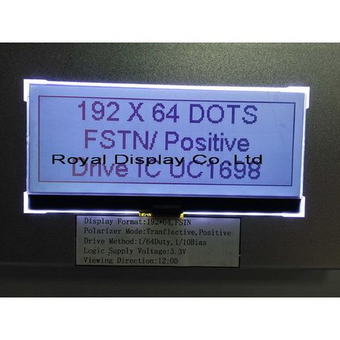 192x64 lcd display factory