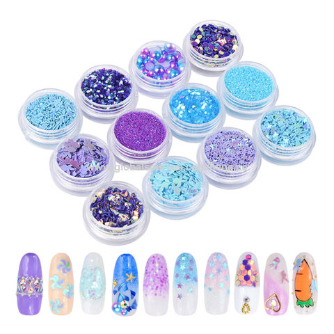 Buy Wholesale China 12 Colors/set Crystal Diamond Nail Powder For Nails  Acrylic Powder Flakes Nail Glitter Flake & Acrylic Nail Powder at USD  |  Global Sources