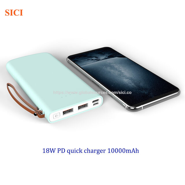 Nouvelle batterie externe ultra grande capacité 10000mAh avec deux ports USB