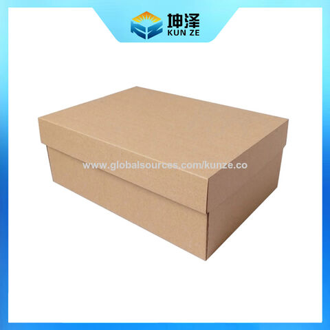 Buy Wholesale China Shoe Boxes Shoe Paper Boxes Customized Paper Storage Box  Kraft Folding Shoe Box With Handle & Shoe Boxes at USD 0.1